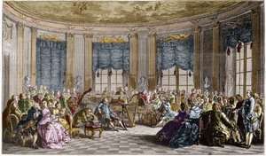 En musikkonsert av Madame la Comtesse de Saint Brisson - grav av Duclos d