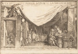 The Shop of M.Périer, Ironwork Merchant, 1767. av Gabriel de Saint Aubin