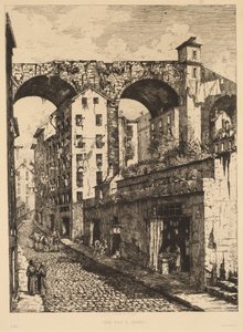 En gata i Genua En gata i Genua, 1878.