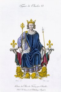 Figur av Karl VI, graverad av Amedee Peree, från 