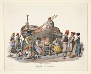 Marinari familjer av Gaetano Dura