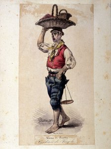 Jordgubbsförsäljare, napolitanska kostymer av G. Dura