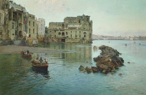 Marina nära palazzo Donn Anna i Neapel