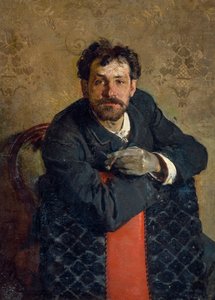 Porträtt av arkitekten Antonio Curri, av Gaetano Esposito (1858-1911)