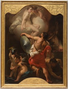 Venus beställer rustning till Aeneas i Vulcans smedja av Gaetano Gandolfi