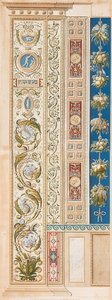 Pilaster Loggia V (dekoration med vackra rankor)