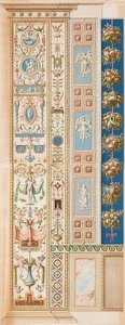 Pilaster Loggia XII (prydnad som växer ur ett kärl)