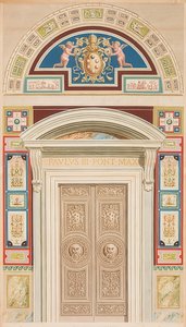 Dörr, ram och lunett av Loggia XIII
