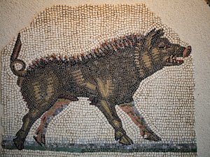 Romersk mosaik av Gallo-Roman