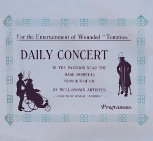 Annons för en konsert, 1917