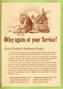 Otley igen till din tjänst - Till tryckeri- och pappershandeln, 1919