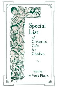 Särskild lista över julklappar för barn, 1917