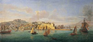 Utsikt över Neapelbukten (målning av Gaspar van Wittel