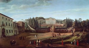 Villa Aldobrandini (olja på duk) av Gaspar van Wittel