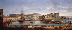 The Darsena, Neapel, ca 1702
