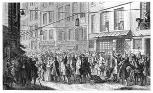 Quincampoix Street, Paris, 1718, 1885.