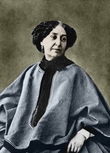 George Sand (Aurore Dupin, Baronne Dudevant) (1804-1876), fransk författare, fotograferad av Nadar omkring 1865.