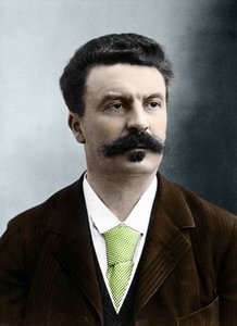 Guy de Maupassant (1850-1893), fransk författare av Nadar.