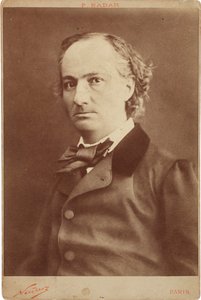 Porträtt av Charles Baudelaire 1821-1867, ca 1855.