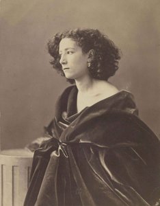 Porträtt av Sarah Bernhardt 1844-1923, 1864. av Nadar