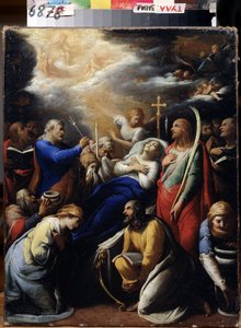 ""La mort de la Vierge"" (Jungfruns död) Målning av Gaspard Gailius (17eme siecle) 1612 Statens konstmuseum, Toula av Gaspard Gailius