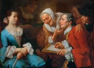 Seance de portrait - Att sitta för ett porträtt ... av Gaspare Traversi