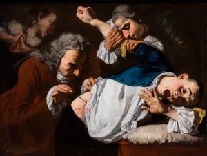 Operationen, cirka 1753/54 (Olja på duk) av Gaspare Traversi