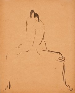 Två figurer, c. 1908.