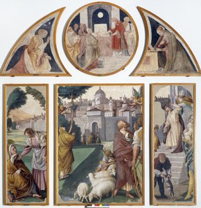 Berättelser om de heliga Joachim och Anna av Gaudenzio Ferrari