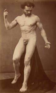Nakenstudie,1870-talet (foto) av Gaudenzio Marconi