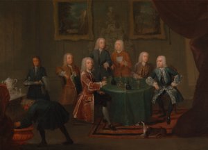 The Brothers Clarke with Other Gentlemen Taring Wine, mellan 1730 och 1735.