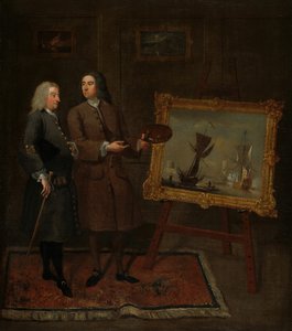 Thomas Walker och Peter Monamy, ca. 1735.