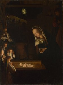 The Nativity at Night, c.1490 (olja på ek)
