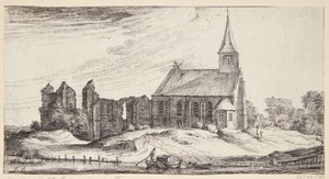 Utsikt mot kyrkan i slottet