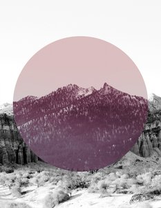 Abstrakt bergscirkel av Gemma Bardot