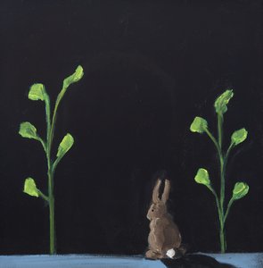 Night Rabbit, 2019 (olja på duk)