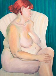 Red Haired Nude, 2015 (olja på duk)