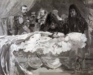 Tsar Alexander III:s död, november 1894. av Gennaro Amato