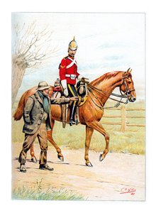 1st Royal Dragons, c1890. av Geoffrey Douglas Giles