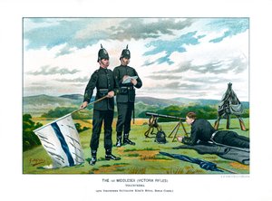 The 1st Middlesex Victoria Rifles, c1890. av Geoffrey Douglas Giles