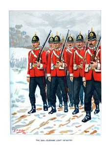 Det 69:e Durham Light Infantry, c1890. av Geoffrey Douglas Giles