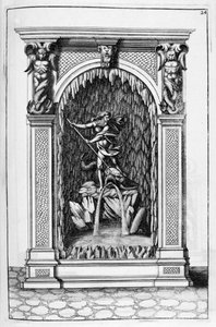 Fontän, grotta design, 1664.
