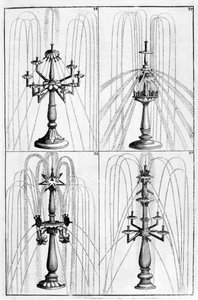 Dekorativ fontändesign, 1664