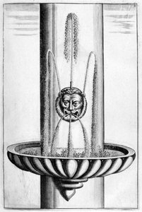 Dekorativ fontändesign, 1664