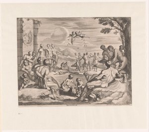 Bacchanal Bacchanalia (titel på objekt) av Georg Andreas Wolfgang