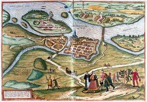 Gyor, Ungern - i "Civitates Orbis Terrarum" av Georg Braun, Köln 1617 av Georg Braun