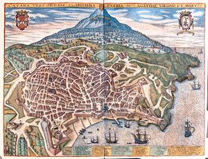 Palmanova, Italien - i "Civitates Orbis Terrarum" av Georg Braun, Köln 1617 av Georg Braun