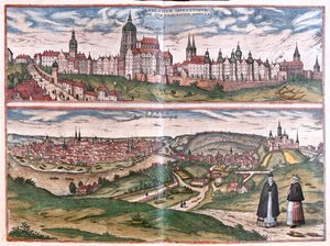 Prag (Böhmen), Checa Republic - i "Civitates Orbis Terrarum" av Georg Braun, Köln 1617 av Georg Braun