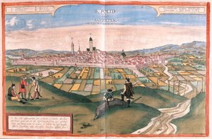 Sankt Polten, Österrike - i "Civitates Orbis Terrarum" av Georg Braun, Köln 1617 av Georg Braun