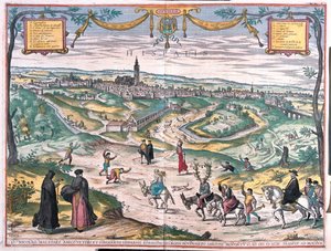 Seviglia, Spanien - i "Civitates Orbis Terrarum" av Georg Braun, Köln 1617 av Georg Braun